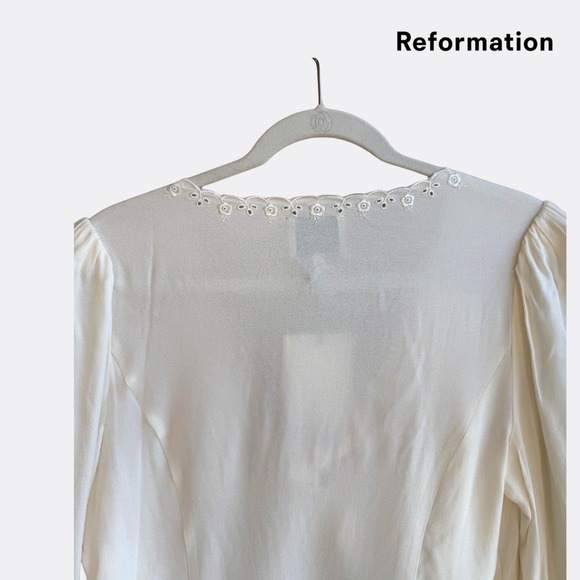 Reformation Vivia Top Go Summer – Size 8 – Ivory – NWT - Picture 6 of 8